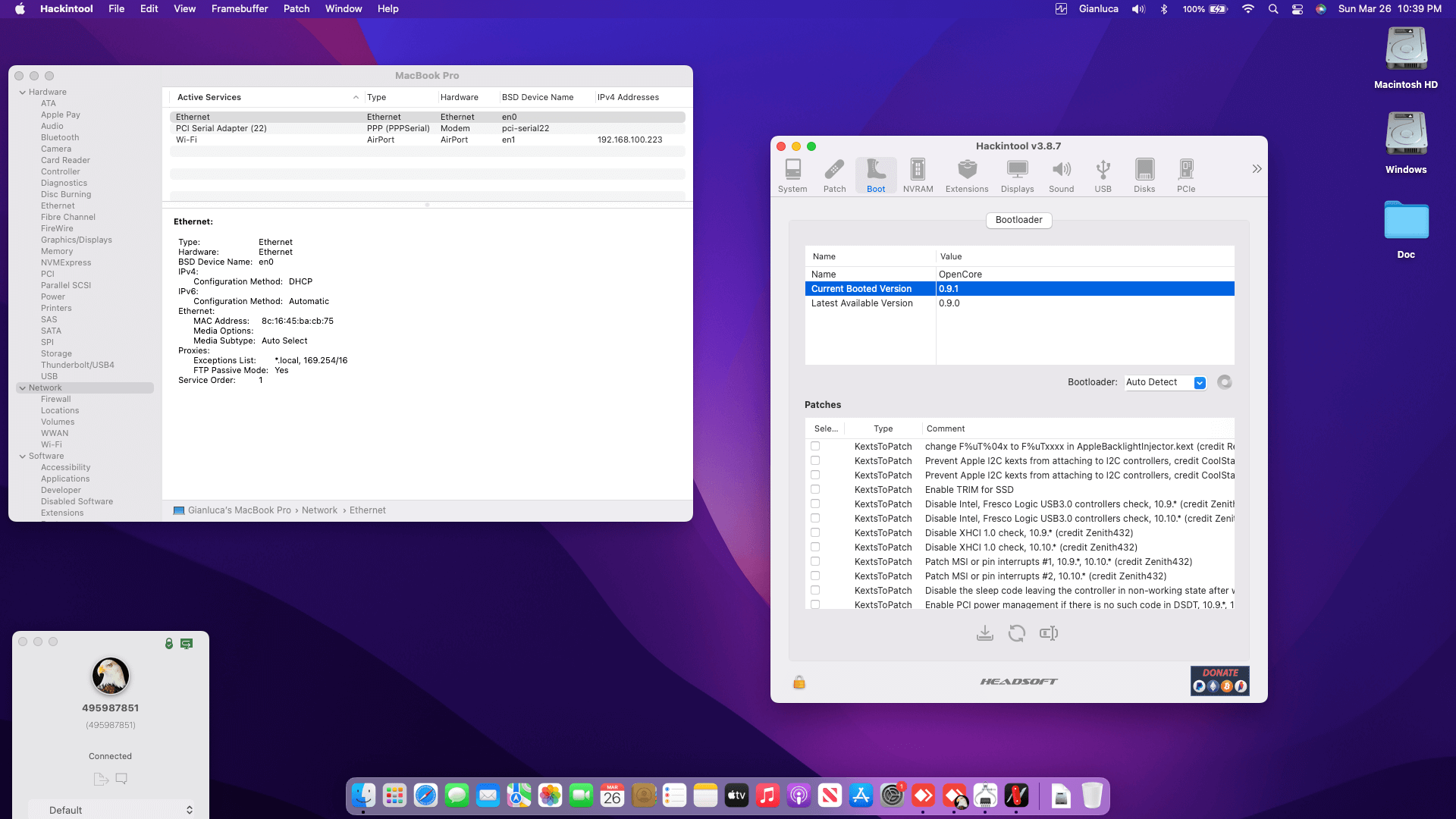 Lenovo Thinkpad T480S 5th [KabyLake R   Intel UHD 620 + PS2]   OpenCore 8